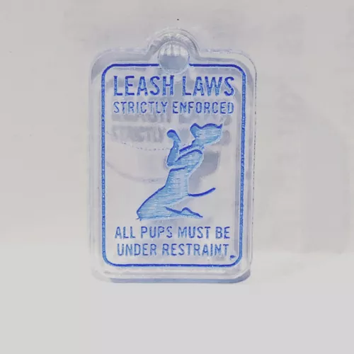 How do you like the pup tag with the blue? Do you think every pup should be leashed? by Sparkthepup