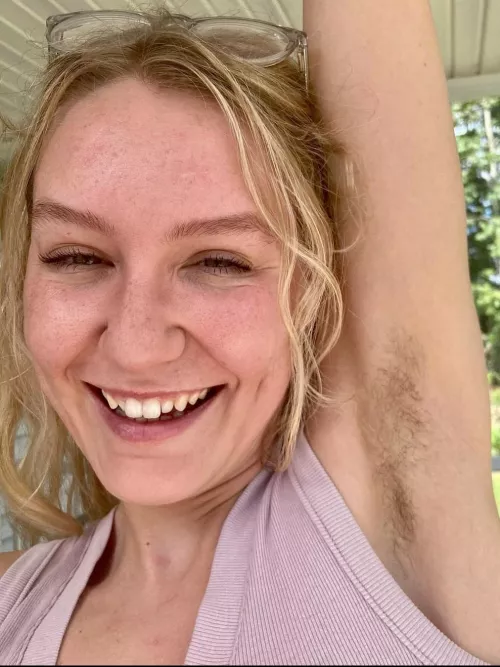 How do you think her sweaty hairy armpits smell? by Successful_South_775