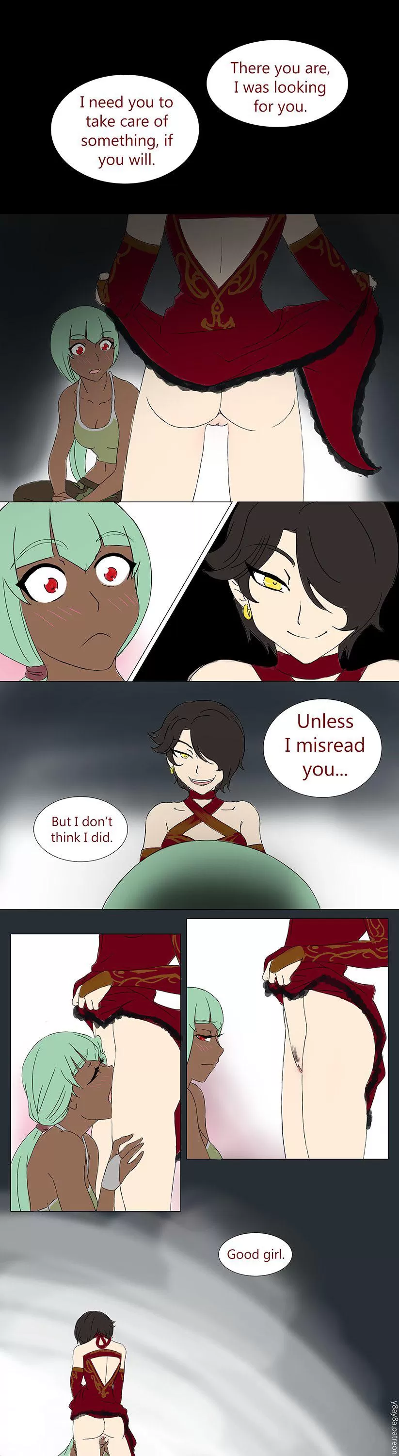 How Emerald discovered she has a praise kink. (Y8AY8A) posted by The_Captain_Deadpool