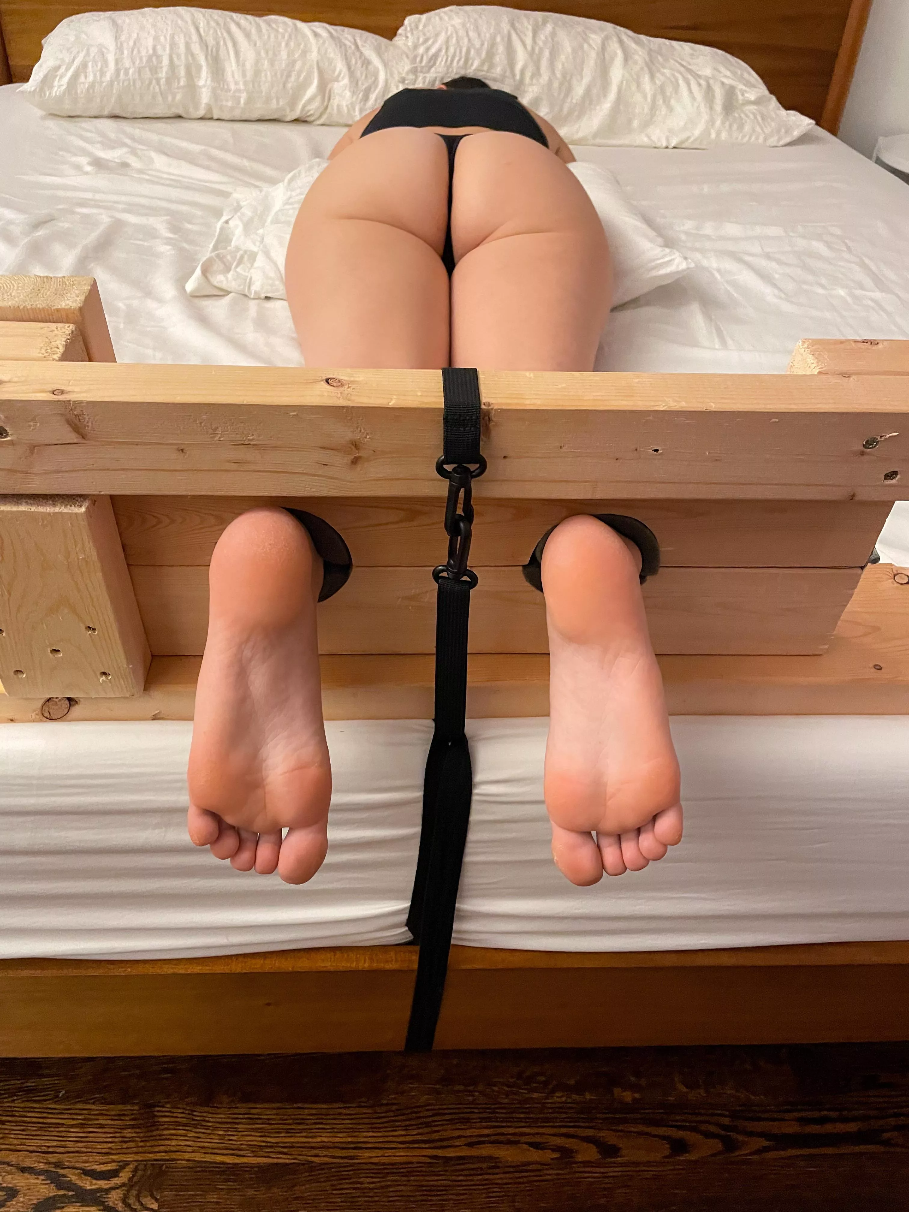 How long do you think I lasted once my feet got oiled and the tickling began? posted by your_alexis