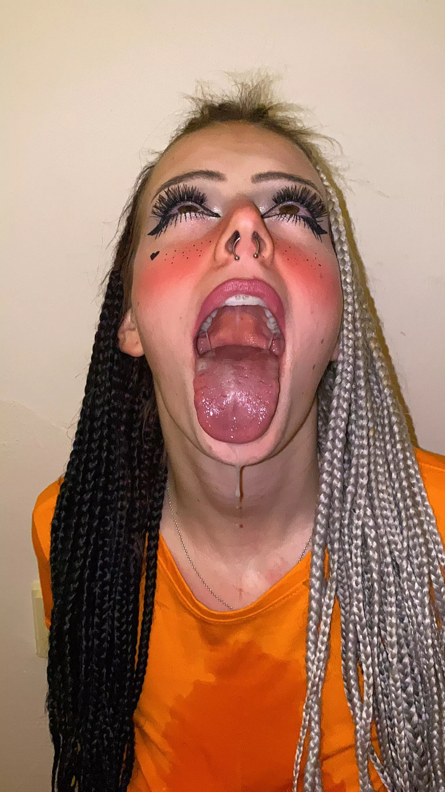 How many inches can I swallow? What’s your guess?😏 posted by angelisstic_