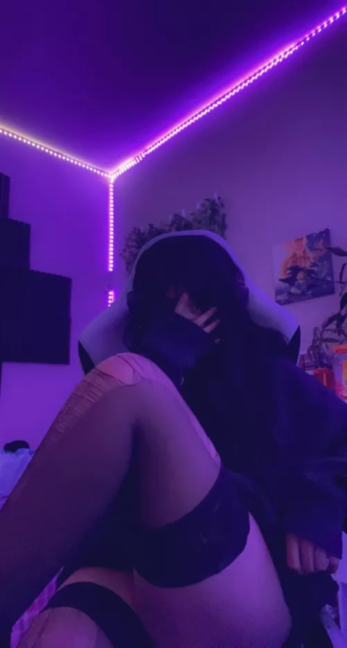 how’s my thighs? 😇 by lotsachocolate