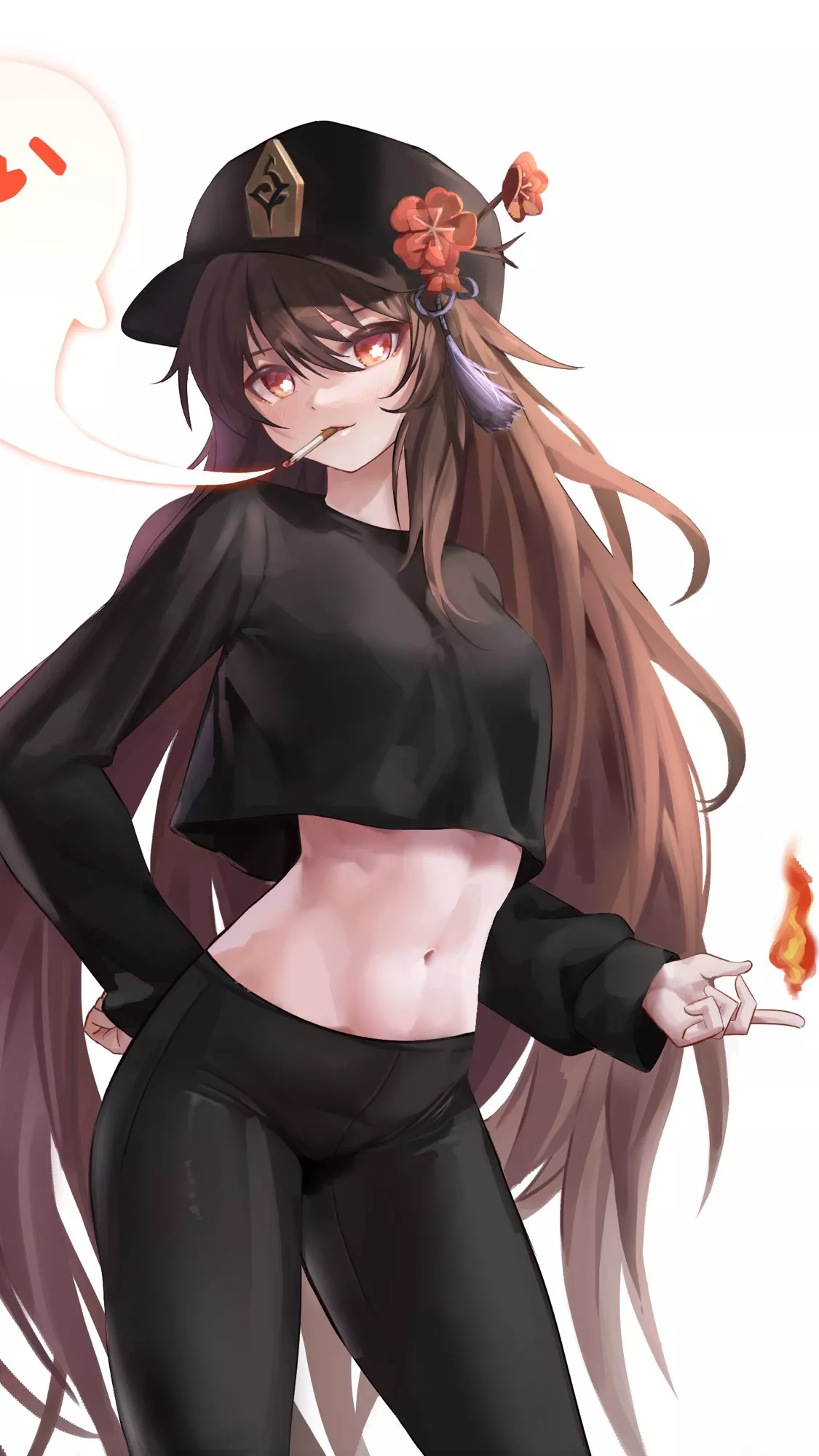 Hu Tao’s midriff posted by squiddywoomy