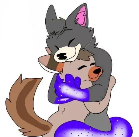 Hugs for my bubba :3 (made by my bf jninja8) by DoggyOutcast