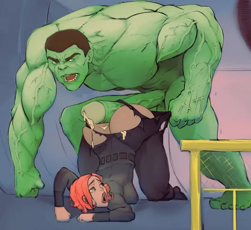 Hulk vs. Black Widow (atomiccreep) [Marvel Comics] by EnigmusPrime