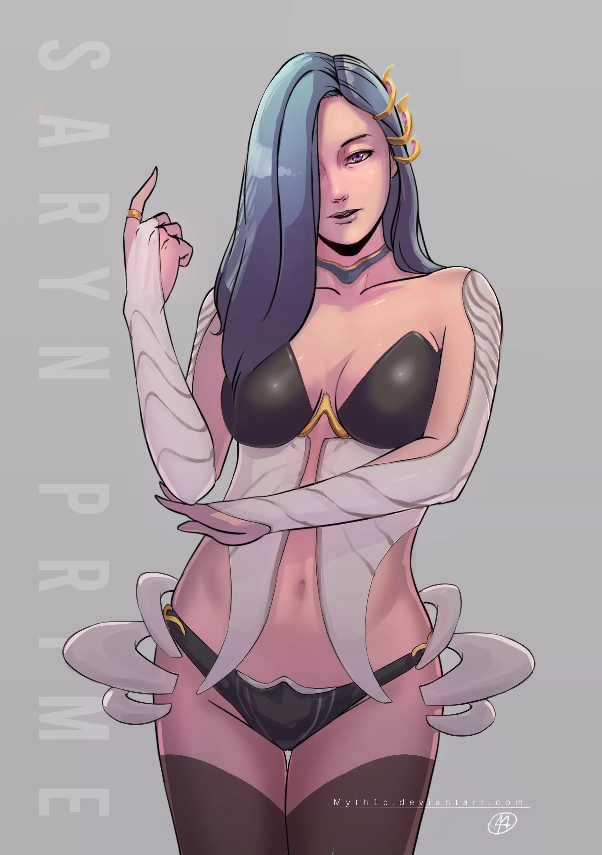 Humanized Saryn Prime (by MyTh1C) posted by M1Litarist