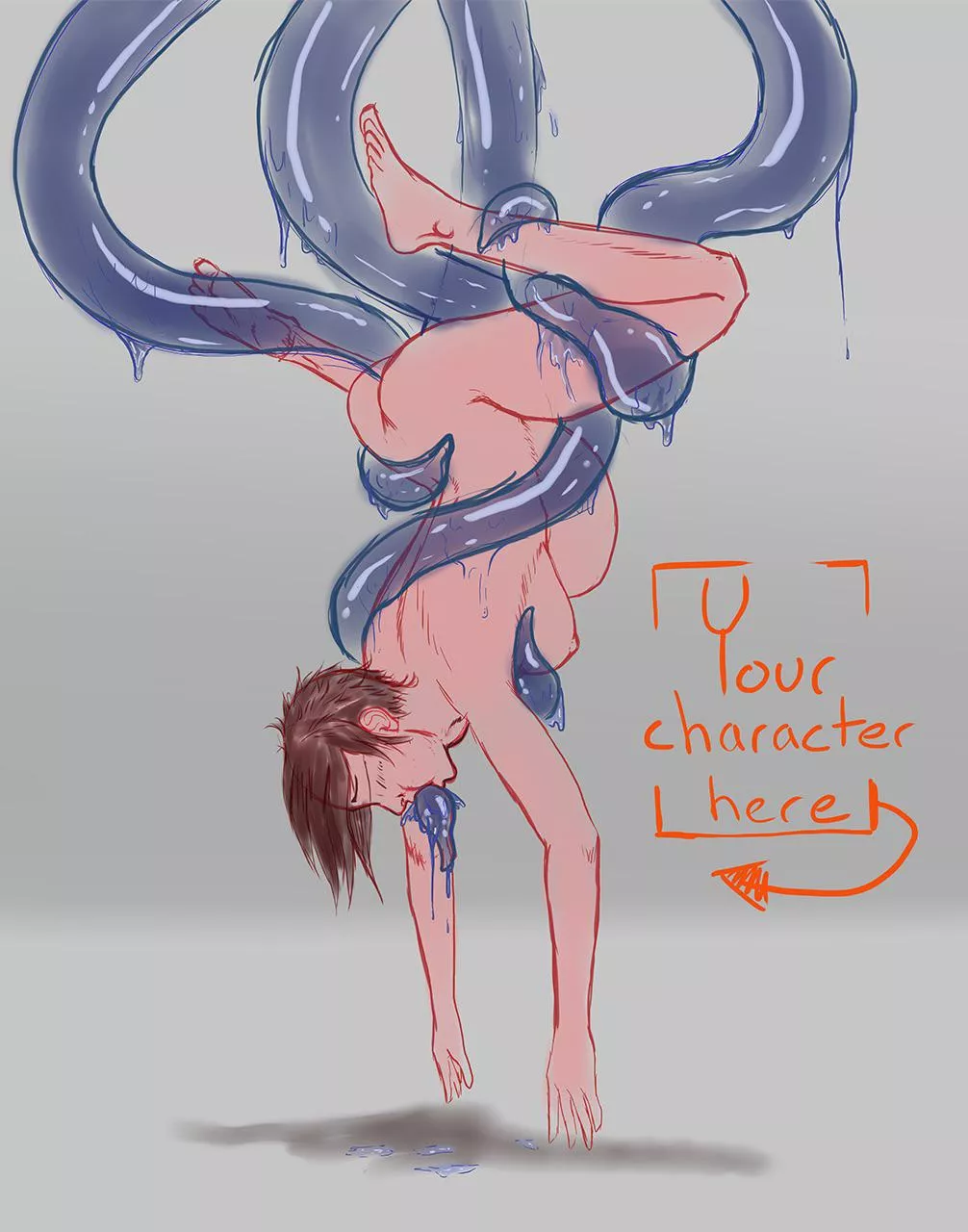 Hung upside down and filled all the way through posted by Just4Friends69