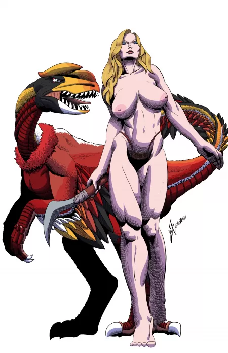 Hunting with partner. Me 2021. Hope you like it by Calaveradesing6