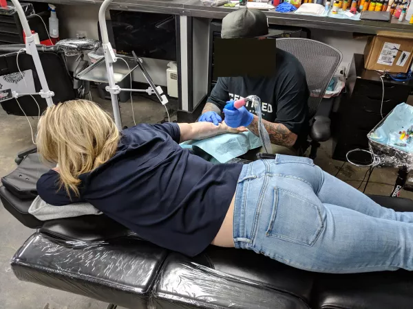 Husband likes my ass in jeans (and yay for tattoo days!) by morepbandj