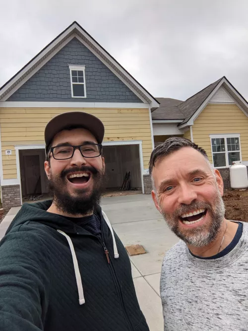 Husband(right) and I(left) are finally buying our first home together. Here is to next year and the next chapter. Happy New Year y'all! by seeker_of_404