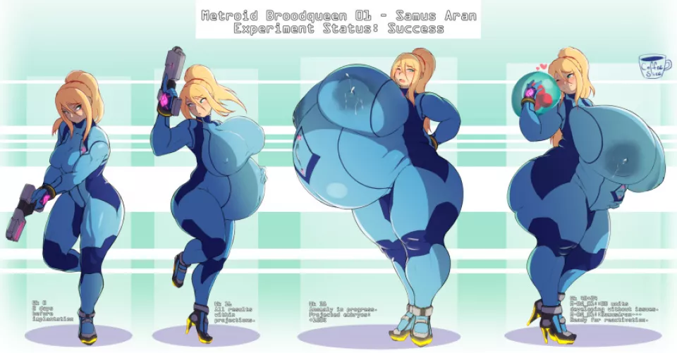 [Hyper] Samus Aran Pregnant Experiment (Coffeeslice) by ThickThighsApplePies