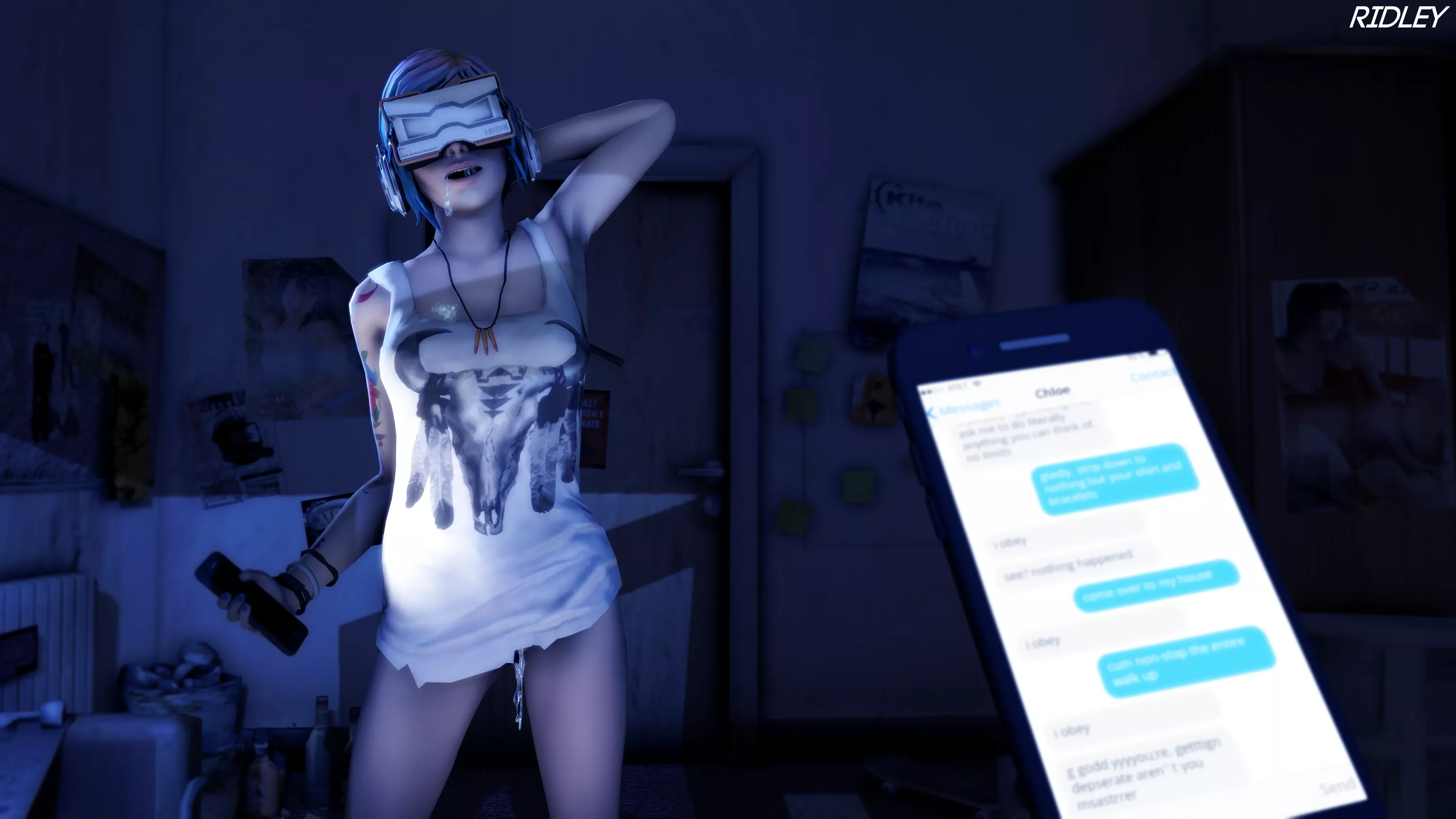 Hypnotized Chloe (Ridley) posted by hufflepuff-at-heart