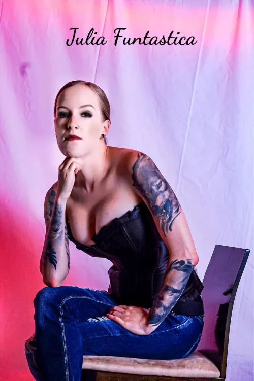 I am a tattooed Model and I want to share my sexy and erotic pictures with you. Join me on onlyfans to enjoy passionate and exciting artwork. Styles: Erotic/ Lingerie/ Gothic/ Alternative Model/ Cosplay. Open to custom wishes. https://onlyfans.com/julia_ by Julia_Funtastica