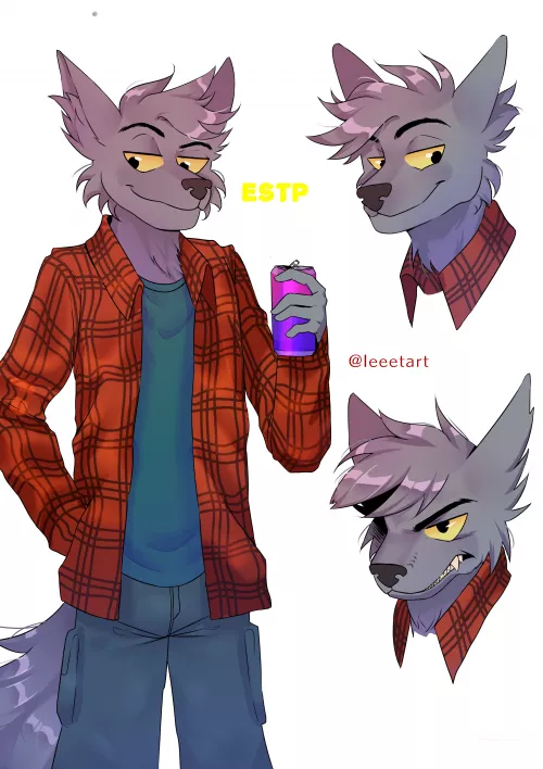 i am new here and am practicing. this is my first OC. he is ESTP (by me @leeetart) by leeetart