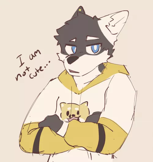 I am not cute :L (Art by me) by idofurryart