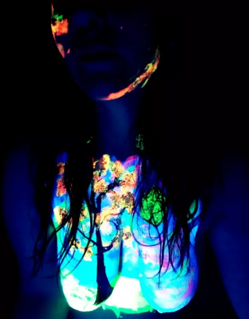 I am obsessed with this black light paint! by acrylicnipple