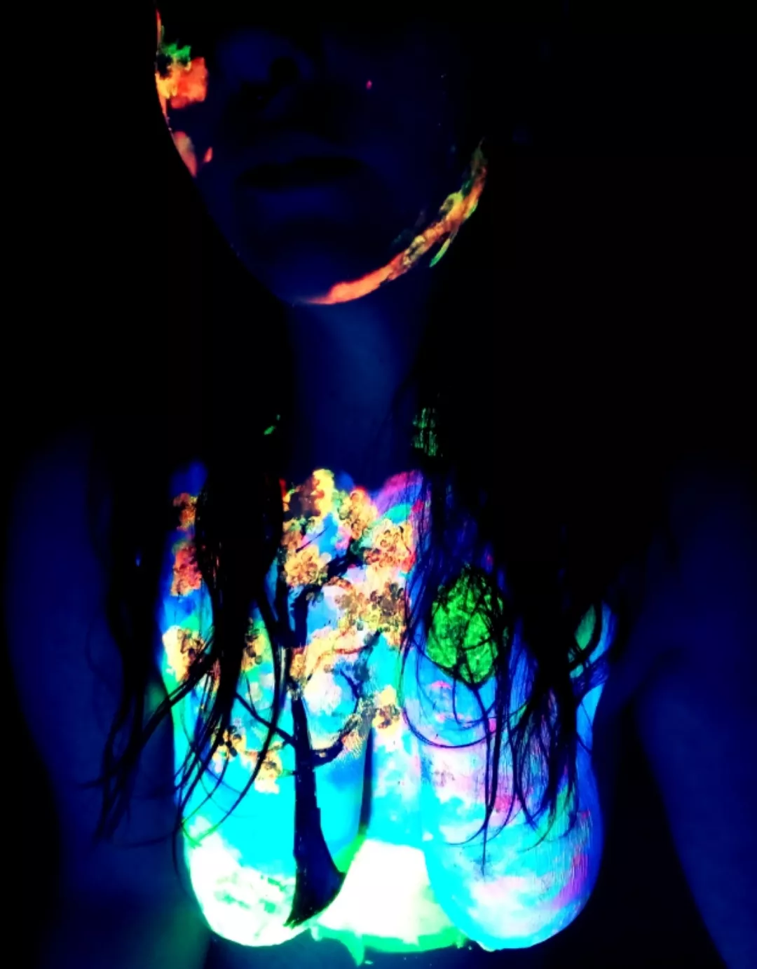 I am obsessed with this black light paint! posted by acrylicnipple