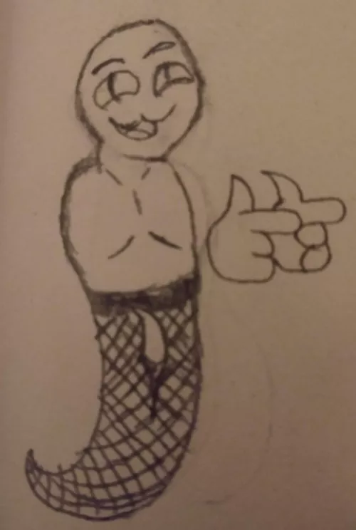 I asked a friend what I should draw, they said lost in stocking, this was the result, cursed I would say by that-pointless-life