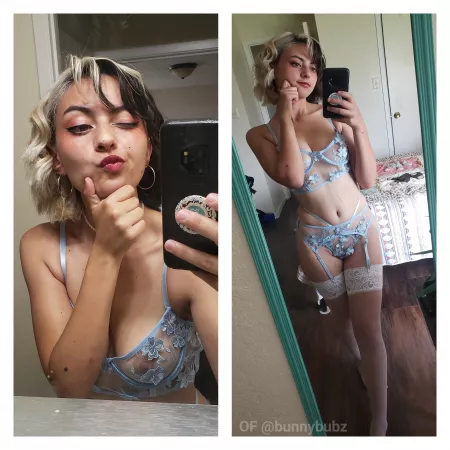 i bet you just wanna peel this lingerie off me, huh? by AlonyaBunny