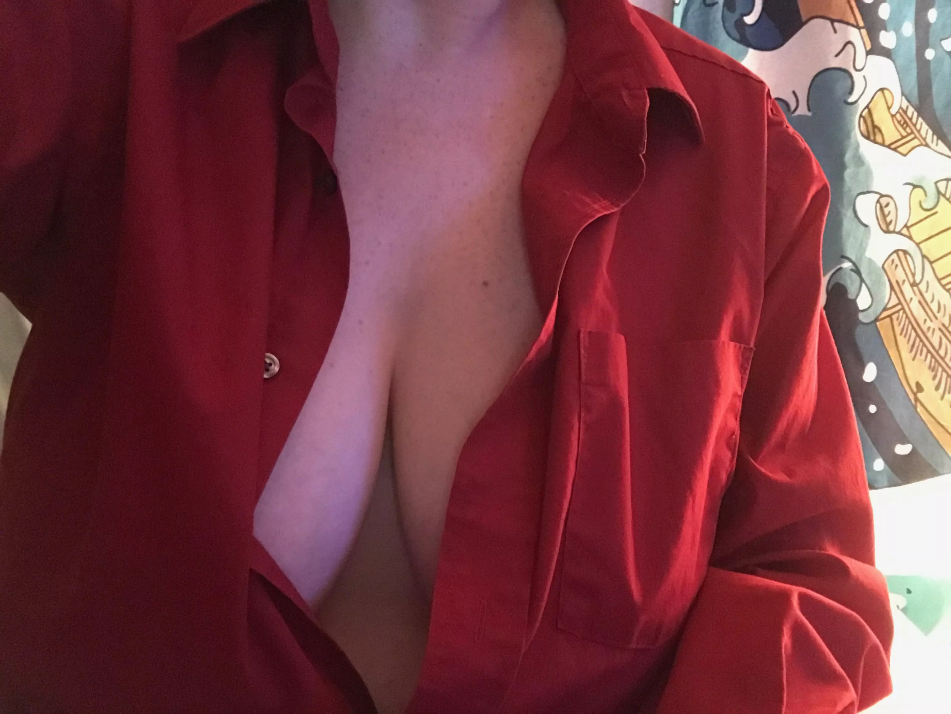 I borrowed my husband’s shirt 🥰 posted by catxcatastrophe