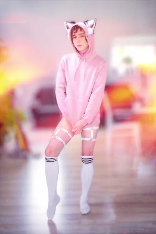 I bought some new garters but the underwear still hasn't arrived yet 👉👈 by catboycupid