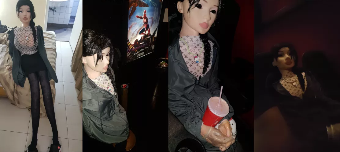 I bring my AI doll to a movie theater !!! Emotional... by spacebear7778