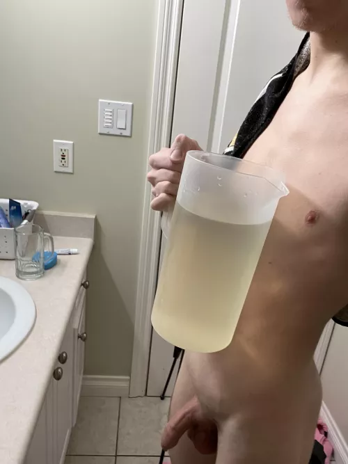 I can pee about two quarts in an hour and a half. by Alittleoveraverage