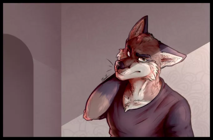 I can't believe I drew a furry for a school project // Art by me by spacetank