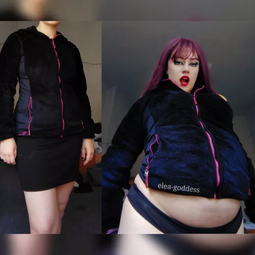 I can't even zip it over my tits now 😳 by elea-goddess