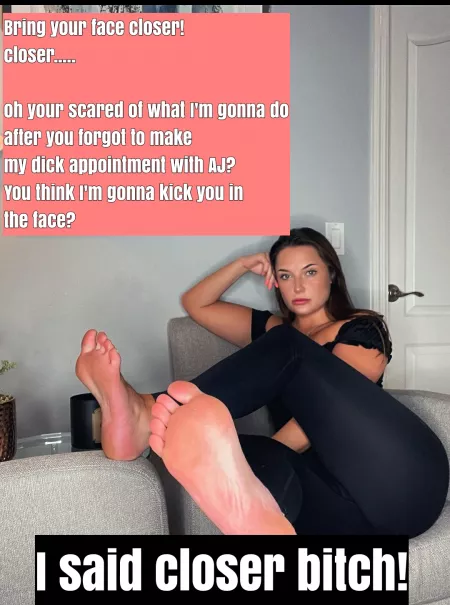 I can't help but obey her. U/Lux_Lou by femdomcaption