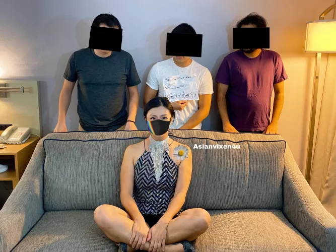I convinced a group of virgins on Reddit to meet me for my first gangbang! These boys are wild for agreeing to lose their V card to me in a group. My husband filmed the whole time and then fucked me again after they left by AsianVixen4U