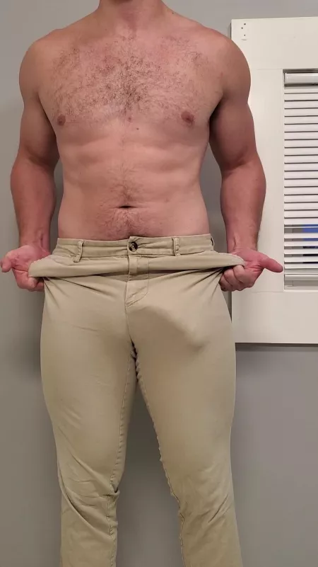 I could never go commando at work hahaha by Visibletactics