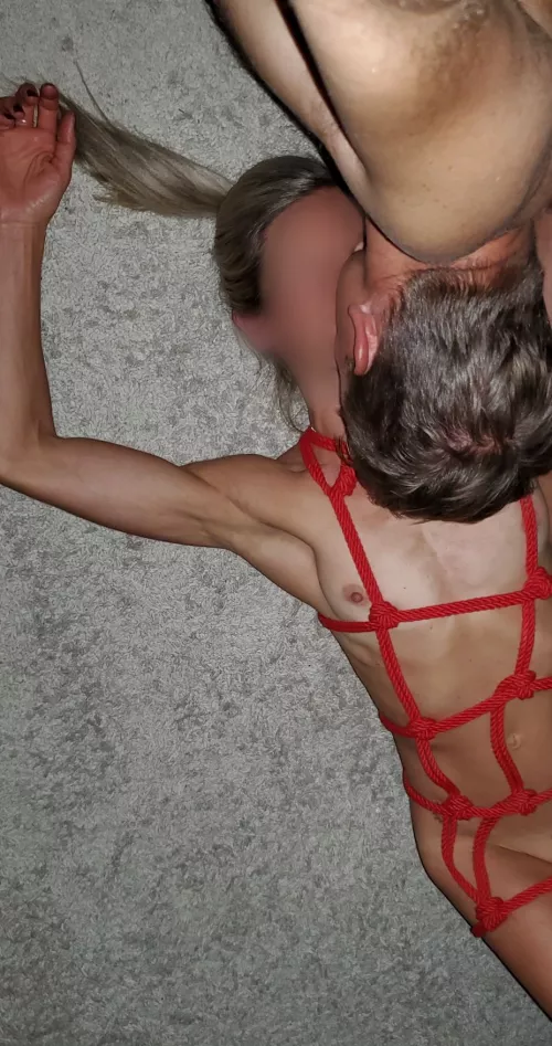 I couldn't resist as I tied her. by Anonemousse32