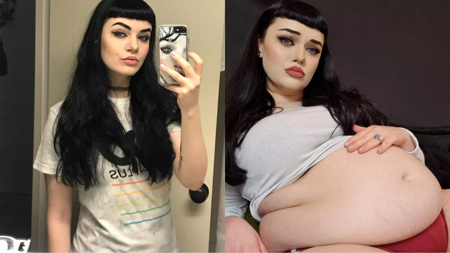 I couldn’t stop stuffing my belly until I went from skinny to massive plumper in a year 🥺 posted by hmmwelp