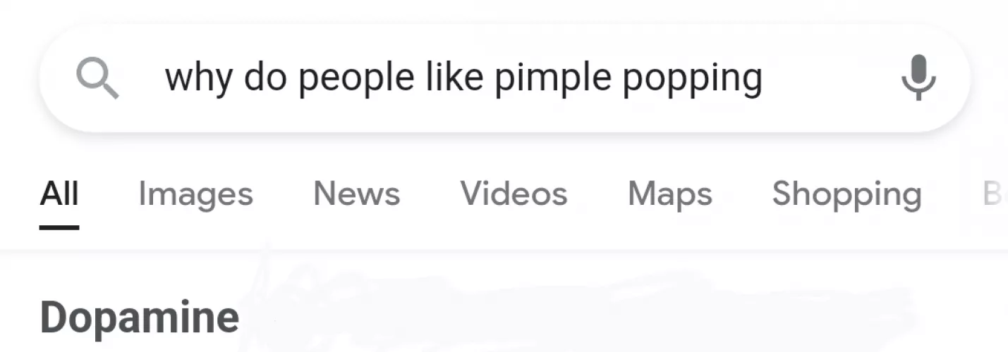 I decided to Google why I love watching pimple popping videos and feel personally attacked by mayorofutopia