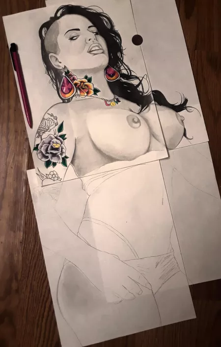 I didn't mean to make this drawing so big but I love this pic of her cant wait to finish this one by SirChanceMan