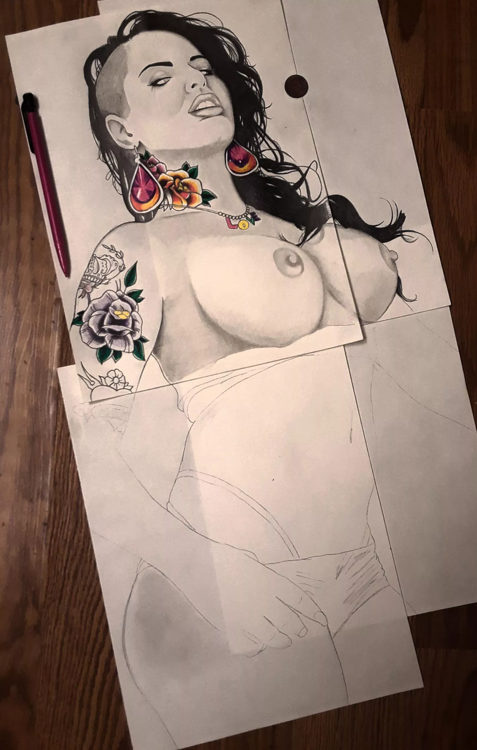 I didn't mean to make this drawing so big but I love this pic of her cant wait to finish this one posted by SirChanceMan