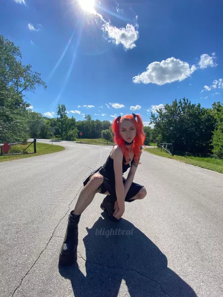 I didn’t notice my skirt slipped up so my thong was showing 🔥 by blightbrat