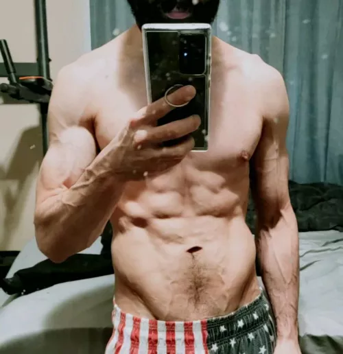 I do dips in the morning. In my room by bigdickmarine64