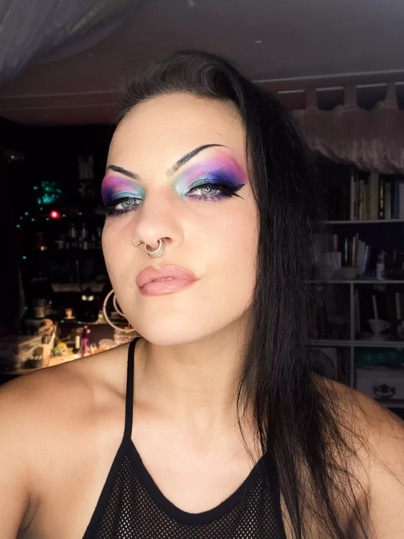 I don’t feel complete without a thick cat eye liner 🥵 posted by NightSatellite