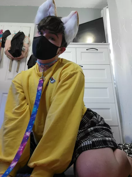 I don't have a hood yet, but hopefully I'm still welcome here? I'm Ollie and I love snuggling and going on walkies! 🐶 (he/they pronouns) by LilOliver092