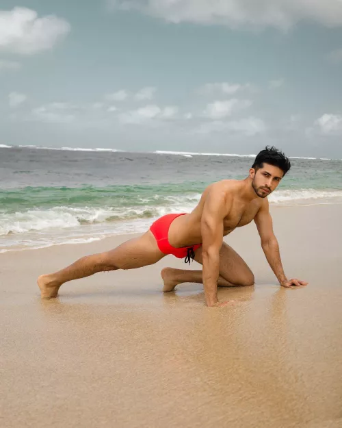 I don’t know why but feeling the sand on my skin make me feel horny 🥵 by joelinblue