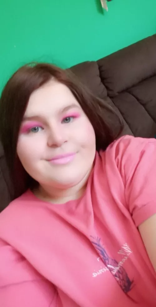 I don't normally wear makeup in little space but if I do it's definitely pink! by Thetelltalehearter