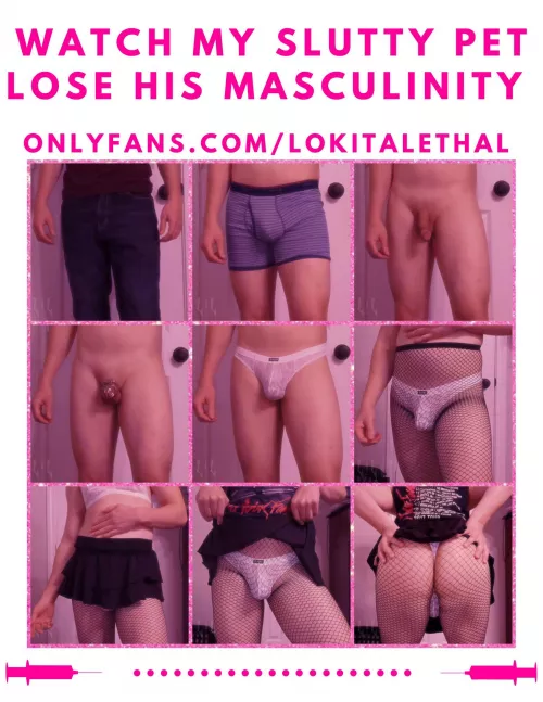 I don’t think he’s quite sissy enough yet… what do y’all think? by RaelynRaine