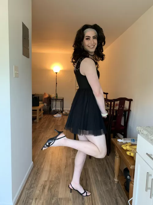 I dressed up while clean shaven for the first time! by katiegold726