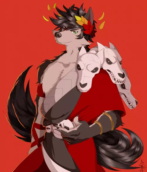 I drew a furry Zagreus by NanagiArts