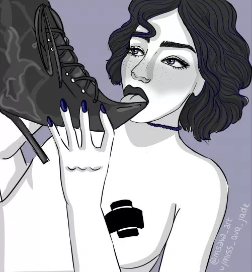 I drew a photo I loved from this sub! by miss_ava_jade