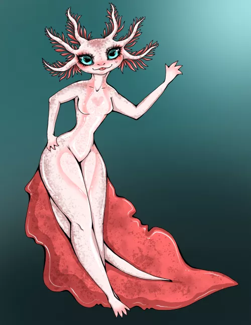 I drew an Axolotl fursona! by lost_creaturez