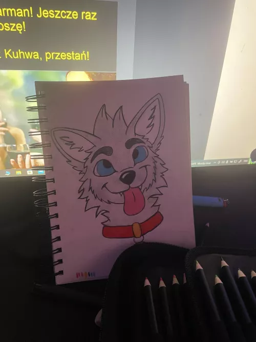 I drew this fella cuz I can’t sleep 🙃 by Wolfsterpl