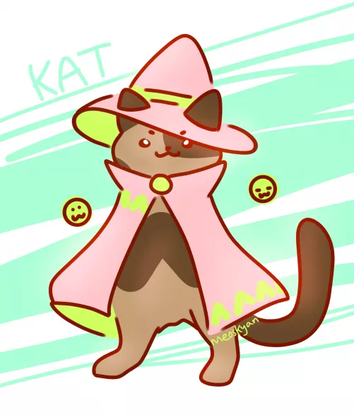 i drew wizard kat by meoskyan_art